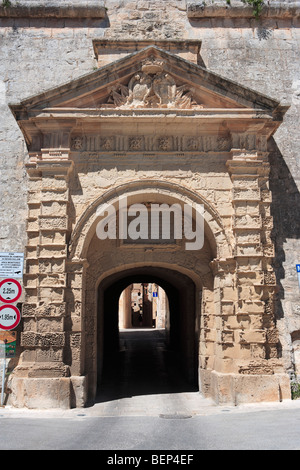 La Porta Greca, Mdina, Malta Foto Stock