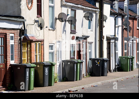 Case a schiera in Great Yarmouth, Norfolk, Inghilterra Foto Stock