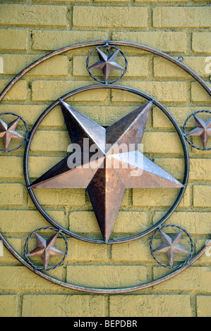 Lone Star la decorazione parietale, Texas Foto Stock