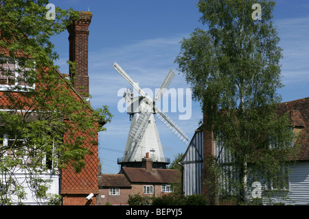 Il mulino a vento di unione, Cranbrook, 1814: Inghilterra più grande smock mill Foto Stock