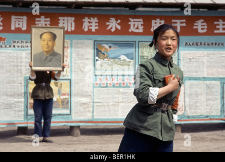 Immagine storica della Cina durante la Rivoluzione Culturale Foto Stock