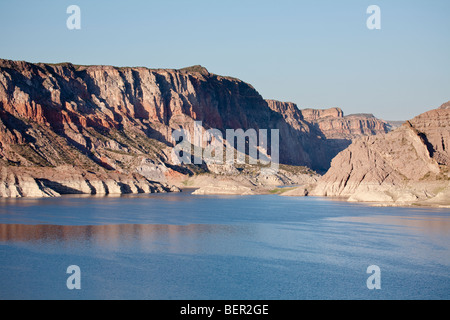 Atuel Canyon e Valle Grande Lago, San Rafael, provincia di Mendoza, centrale Ande, Argentina Foto Stock