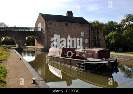 Il Ashby Canal a Moira Forno, Leicestershire, England, Regno Unito Foto Stock