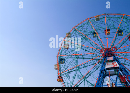 Coney Island la Wonder Wheel. Foto Stock