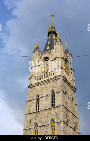 Lakenhalle. Gand. Nelle Fiandre, in Belgio Foto Stock