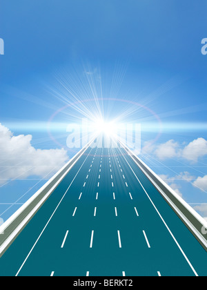 Autostrada del sole Foto Stock