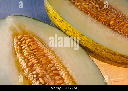 Piel de Sapo Melon Foto Stock