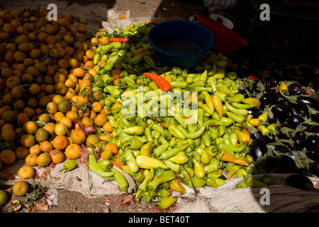 Pressione di stallo di cibo, Zagora, Marocco Foto Stock