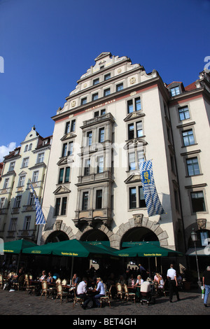 In Germania, in Baviera, Monaco, città vecchia scena di strada Foto Stock