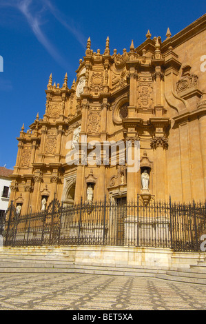 La facciata della Cattedrale di Guadix. El Marquesado area. Xvi secolo. Granada. Spagna. Foto Stock