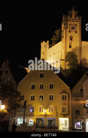 In Germania, in Baviera, Fussen, Hohes Schloss castello medievale Foto Stock