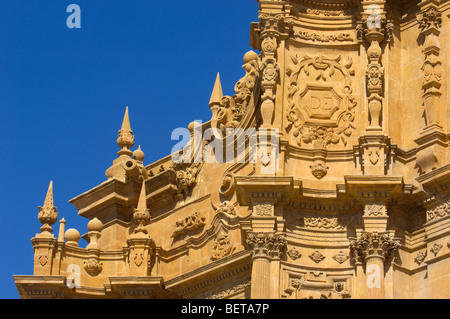 La facciata della Cattedrale di Guadix. El Marquesado area. Xvi secolo. Granada. Spagna. Foto Stock