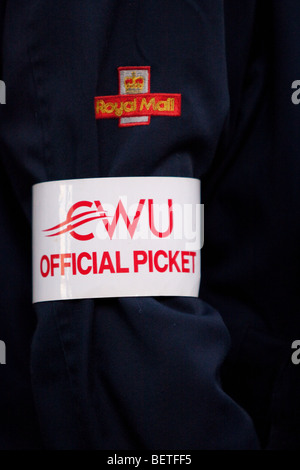 CWU Picket - sciopero postale 2009 Foto Stock