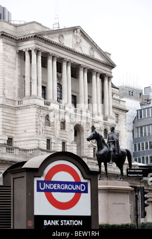La Banca d'Inghilterra. Città di Londra. La Gran Bretagna. Regno Unito Foto Stock