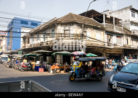 Scena di strada a Bangkok, in Thailandia. Foto Stock