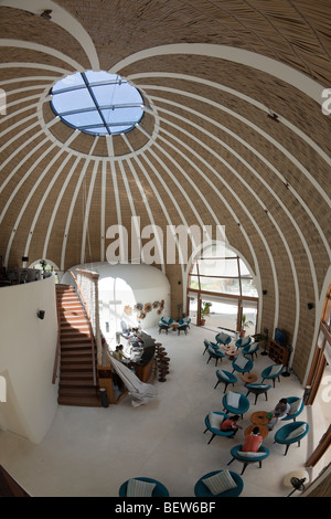 Hotel Reception sulle Maldive Isola Kandooma, South Male Atoll, Maldive Foto Stock