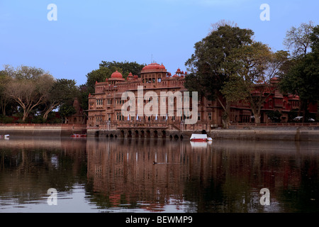 Gajner palace hotel in Bikaner Rajasthan in India Foto Stock