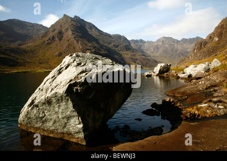 Loch Coruisk e il Cuillin Hills,Isola di Skye, Highlands della Scozia occidentale,UK. Foto Stock