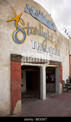 Starlight teatro in città fantasma Terlingua Texas USA Foto Stock