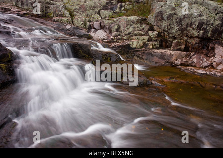 Cascate rocciose, Ozark National Scenic Riverways, Missouri Foto Stock