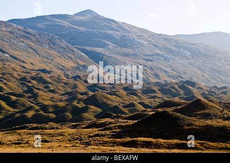 Drumlins glaciale Bein Eighe Wester Ross, Scozia. SCO 5413. Foto Stock