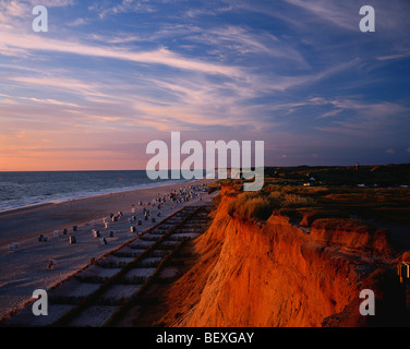 Spiaggia, Kampen, Sylt, SCHLESWIG-HOLSTEIN, Germania Foto Stock