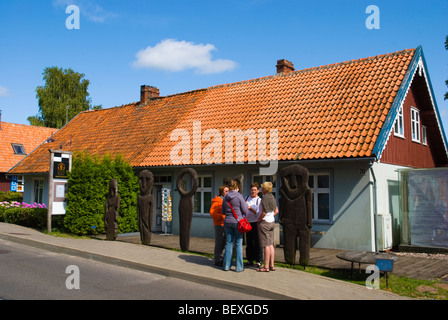 Amber Museum Gallery di Nida il Curonian Spit Lituania Europa Foto Stock