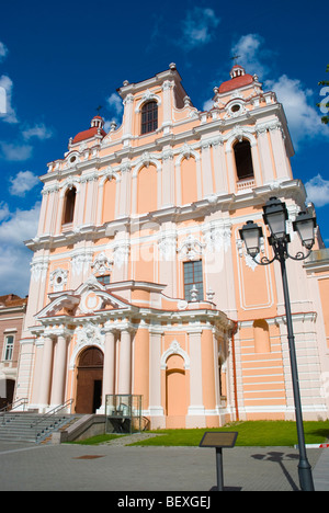 Sv Kazimiero baznycia vienuolynas ir la chiesa di san Casimiro nella città vecchia di Vilnius Lituania Europa Foto Stock