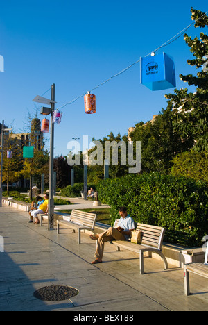 Erzsebet ter piazza nel centro di Budapest Ungheria Europa Foto Stock