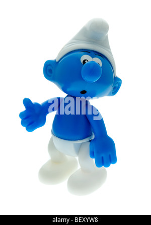 I Puffi - Smurfette, Pappa Puffo e cervelloni giocattoli isolato