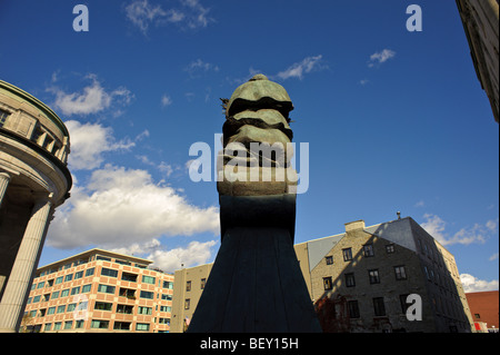 Lester b. pearson monumento Vecchia Quebec Quebec City Foto Stock