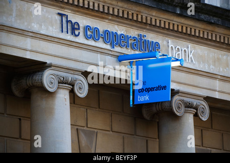 Co-op Bank digital signage Foto Stock