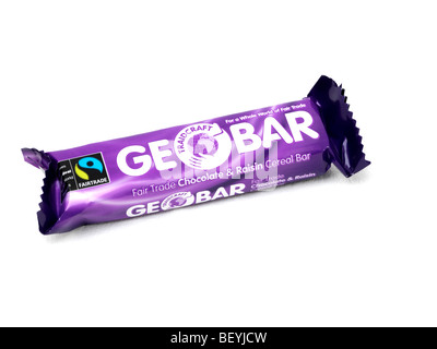 Fair Trade Geo Bar cereali Bar Foto Stock