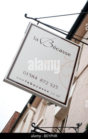 La Becasse ristorante, Ludlow, Shropshire, Regno Unito Foto Stock