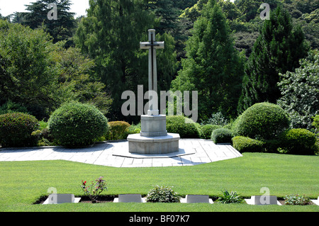 Cimitero di guerra per i soldati stranieri, Yokohama Giappone Foto Stock