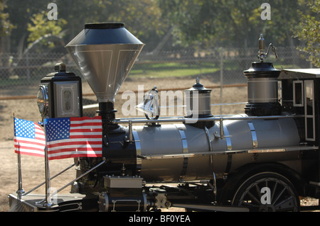 Ferrovia a Irvine Park in arancione, CA, USA offre escursioni a cavallo alle famiglie. Foto Stock