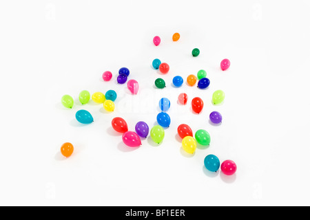 Di palloncini colorati sul terreno Foto Stock
