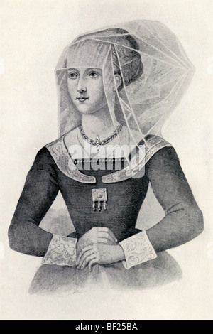 Elizabeth Sir Alfred Hitchcock o Wydeville, circa 1437 a 1492. Regina consorte di Edward IV, re d'Inghilterra. Foto Stock