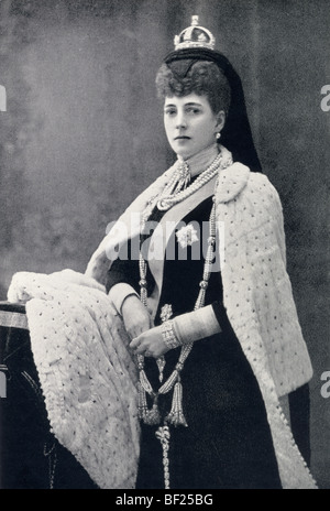 Alexandra della Danimarca, 1844 a 1925. La regina del Regno Unito come consorte del re Edoardo VII. Foto Stock