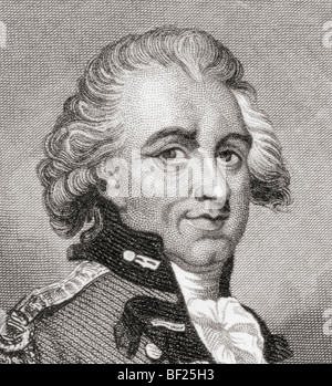 Generale Sir Henry Clinton, dal 1730 al 1795. Ufficiale dell'esercito britannico e politico durante la guerra di indipendenza americana. Dopo un ritratto del 18th° secolo. Foto Stock