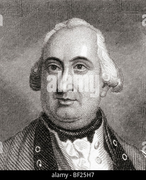 Charles Cornwallis, primo marchese e 2nd Earl Cornwallis, 1738 a 1805. Foto Stock