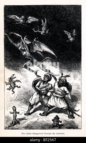 Il Baital scomparso, da Vikram ed il vampiro, 1870, o racconti di diavolerie indù, da Sir Richard Burton Foto Stock