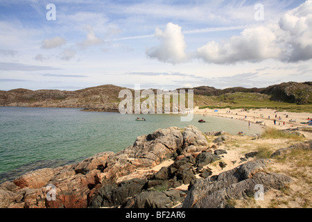 : Achmelvich, vicino a Lochinver, Sutherland, Scozia Foto Stock