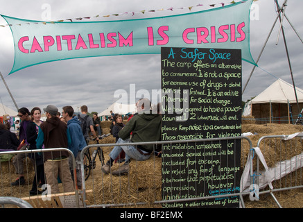 Il cambiamento climatico camp su Blackheath London 2009 Foto Stock