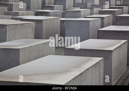 Il memoriale della assassinato ebrei dell'Europa Memoriale dell Olocausto Berlino Germania 2008 Foto Stock