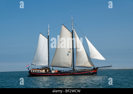 Paesi Bassi Texel barca a vela mare Waddenzee Foto Stock