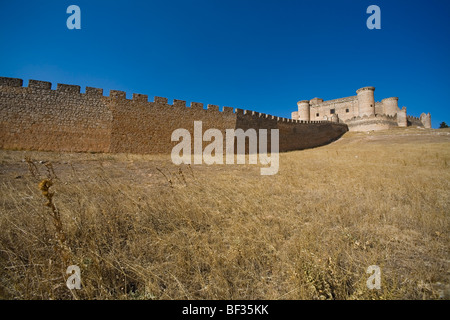 Spagna, Provincia Cuenca, Belmonte Castello Foto Stock