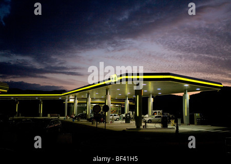 Distributore di benzina AGIP Foto Stock