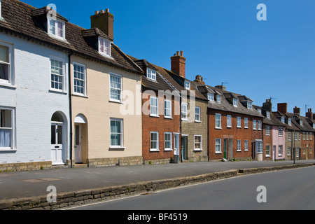 Alloggiamento terrazzati Bridport Dorset Inghilterra Foto Stock