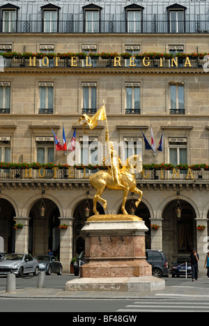 Statua di Giovanna d'arco, Parigi, Francia Foto Stock